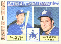 1984 Topps      336     Seattle Mariners TL#{Pat Putnam#{Matt Young#{(Chec